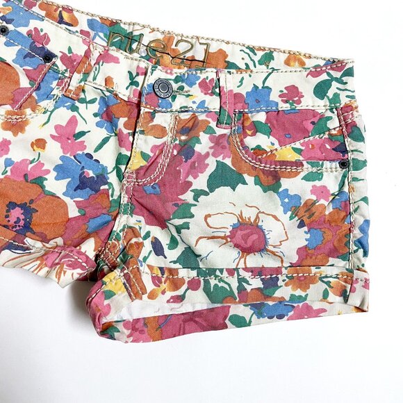Rue21 Floral Denim Shorts (size 5/6) - Picture 3 of 8